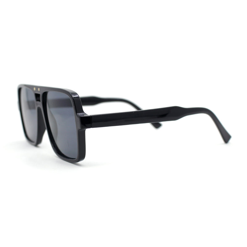 Womens Neat Flat Top Retro Lustrous Racer Plastic Sunglasses