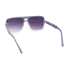 Womens Neat Flat Top Retro Lustrous Racer Plastic Sunglasses