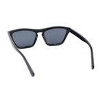 Womens Keyhole Bridge Cat Eye Horn Rim Hipster Sunglasses