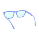 Womens Keyhole Bridge Cat Eye Horn Rim Hipster Sunglasses