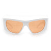Mad Brow Line Super Thick Temple Angular Flat Top Plastic Sunglasses