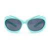 Hedgehog Fur Carving Retro Wrap Thick Temple Plastic Sunglasses