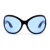 Retro Oversize Round Wrap Around Minimal 90s Dragonfly Sunglasses