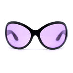 Retro Oversize Round Wrap Around Minimal 90s Dragonfly Sunglasses