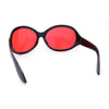 Retro Oversize Round Wrap Around Minimal 90s Dragonfly Sunglasses