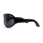 Retro Oversize Round Wrap Around Minimal 90s Dragonfly Sunglasses