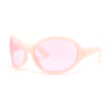 Retro Oversize Round Wrap Around Minimal 90s Dragonfly Sunglasses