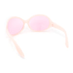 Retro Oversize Round Wrap Around Minimal 90s Dragonfly Sunglasses