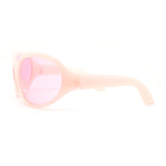 Retro Oversize Round Wrap Around Minimal 90s Dragonfly Sunglasses