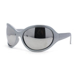 Retro Oversize Round Wrap Around Minimal 90s Dragonfly Sunglasses