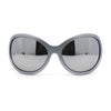 Retro Oversize Round Wrap Around Minimal 90s Dragonfly Sunglasses