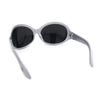 Retro Oversize Round Wrap Around Minimal 90s Dragonfly Sunglasses