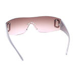 Womens Classic 90s Diva Rimless Shield Designer Fashion Sunglasses