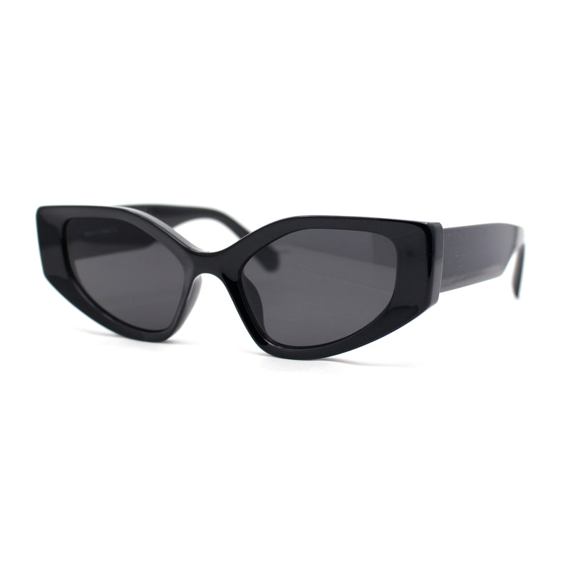 Womens Mod Squared Cat Eye Plastic Chic Fashion Retro Sunglasses