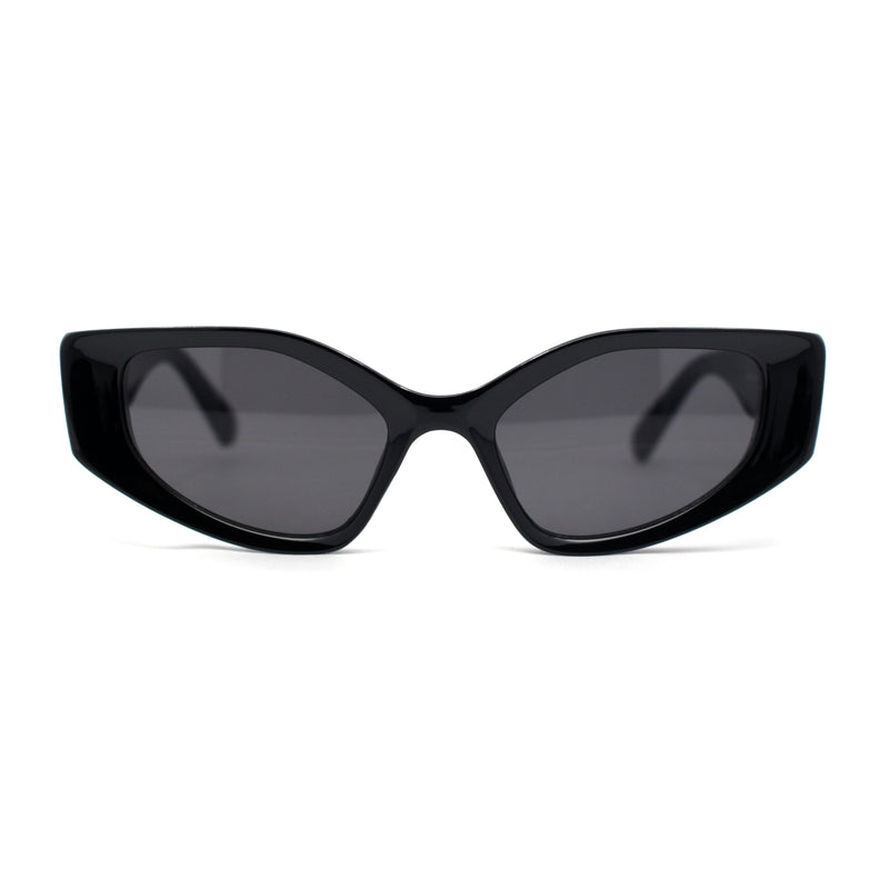 Womens Mod Squared Cat Eye Plastic Chic Fashion Retro Sunglasses