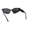 Womens Mod Squared Cat Eye Plastic Chic Fashion Retro Sunglasses