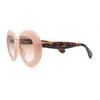 Womens Mod Chic Oversized Round Thick Butterfly Plastic Designer Sunglasses