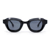 Trendy Hipster Small Rectangular Dimensional Thick Frame Horn Rim Sunglasses