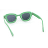 Trendy Hipster Small Rectangular Dimensional Thick Frame Horn Rim Sunglasses