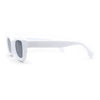 Trendy Hipster Small Rectangular Dimensional Thick Frame Horn Rim Sunglasses