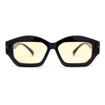 Hipster Vintage Style Rectangular Lip Stick Shape Hinge Plastic Sunglasses