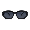 Hipster Vintage Style Rectangular Lip Stick Shape Hinge Plastic Sunglasses