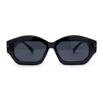 Hipster Vintage Style Rectangular Lip Stick Shape Hinge Plastic Sunglasses