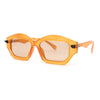 Hipster Vintage Style Rectangular Lip Stick Shape Hinge Plastic Sunglasses