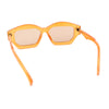 Hipster Vintage Style Rectangular Lip Stick Shape Hinge Plastic Sunglasses