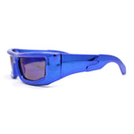 Trendy Devil Horn Thick Rectangle Plastic Flat Top Sunglasses