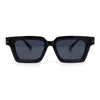 Hipster Vintage Vibe Lipstick Shape Hinge Retro Narrow Horn Rim Sunglasses