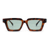 Hipster Vintage Vibe Lipstick Shape Hinge Retro Narrow Horn Rim Sunglasses