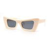 Womens Bold Angular Mod Thick Plastic Cat Eye Plastic Sunglasses