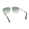 Mens Classic Mobster Rimless Metal Frame Rectangle Mafia Sunglasses