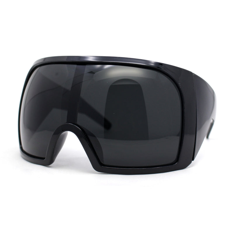 Super Oversized XXL Goggle Style Wrap Around Sport Plastic Sunglasses