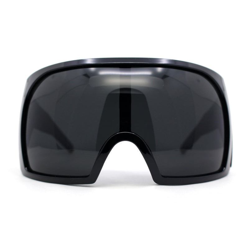 Super Oversized XXL Goggle Style Wrap Around Sport Plastic Sunglasses