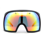 Super Oversized XXL Goggle Style Wrap Around Sport Plastic Sunglasses