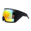 Super Oversized XXL Goggle Style Wrap Around Sport Plastic Sunglasses