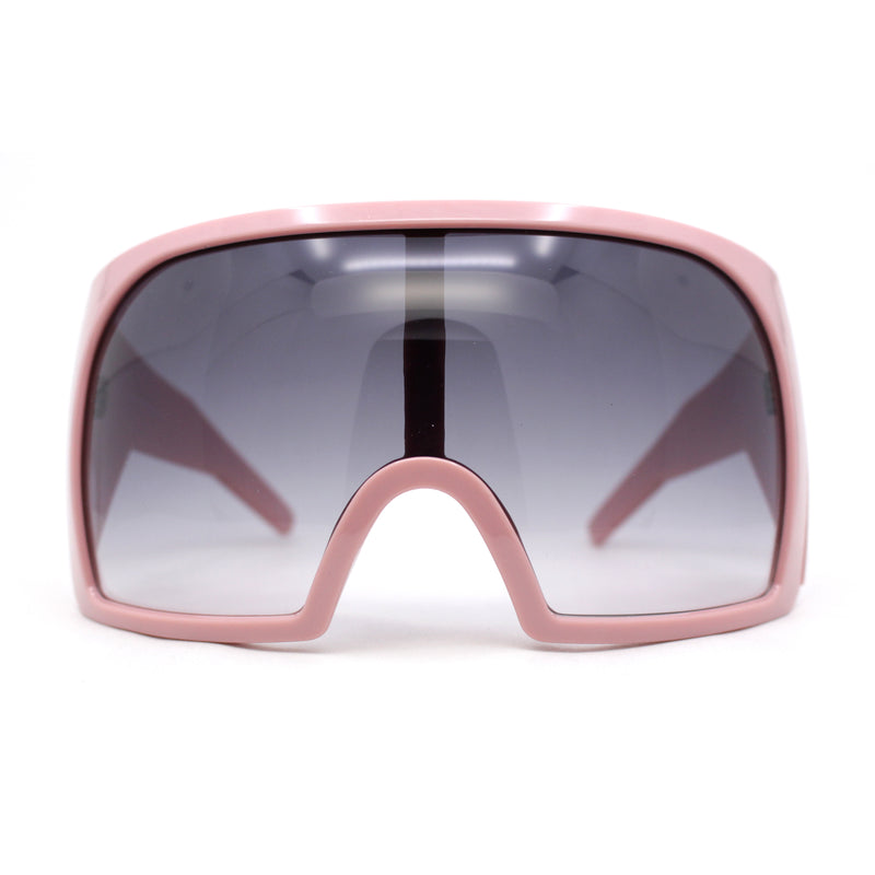 Super Oversized XXL Goggle Style Wrap Around Sport Plastic Sunglasses