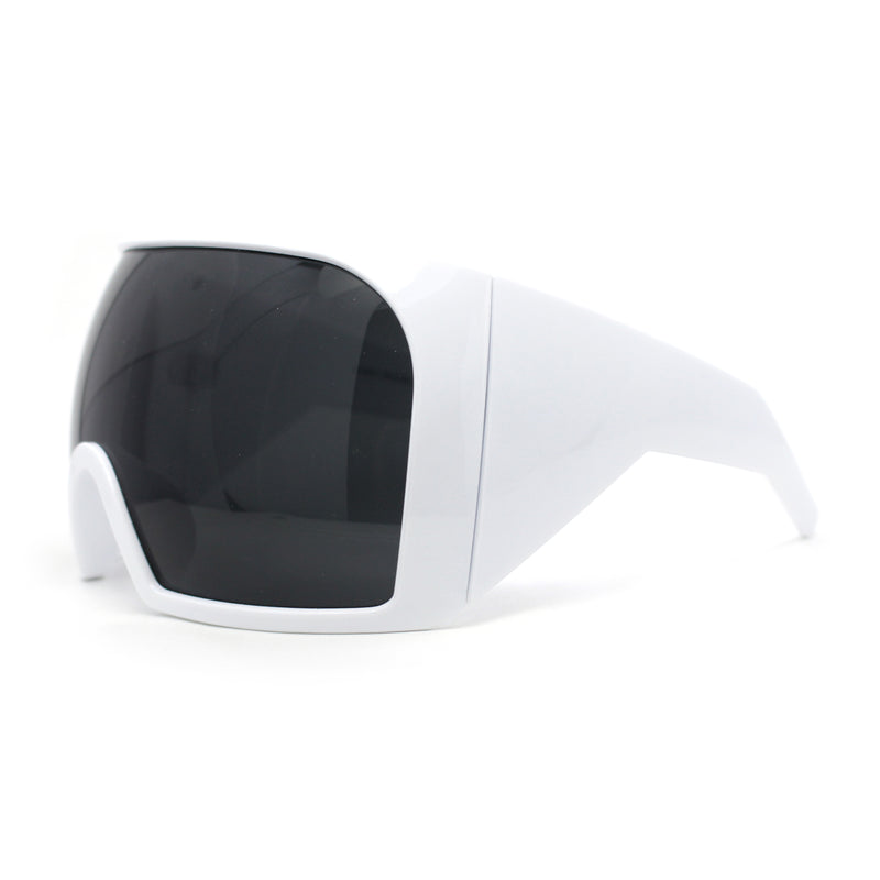 Super Oversized XXL Goggle Style Wrap Around Sport Plastic Sunglasses