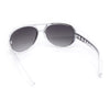 Iconic Rock and Roll Flashy Metallic Finish Plastic Racer Sunglasses