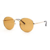 Small Micro Round Metal Rim Retro Dad Fashion Sunglasses