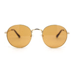 Small Micro Round Metal Rim Retro Dad Fashion Sunglasses