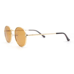 Small Micro Round Metal Rim Retro Dad Fashion Sunglasses