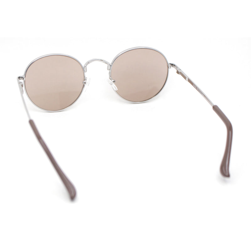 Small Micro Round Metal Rim Retro Dad Fashion Sunglasses