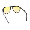 Mens Retro Boho Gentlemanly Plastic Racer Hipster Sunglasses