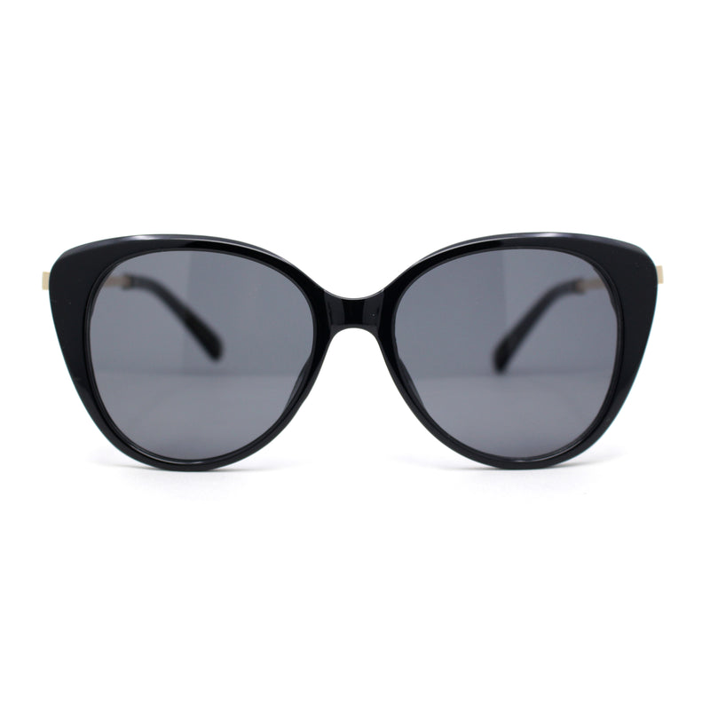 Womens Contemporary Oversized Designer Butterfly Plastic Fashion Sunglasses