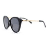 Womens Contemporary Oversized Designer Butterfly Plastic Fashion Sunglasses