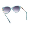 Womens Contemporary Oversized Designer Butterfly Plastic Fashion Sunglasses