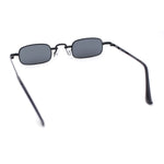 Vintage Style Retro Micro Rectangular Metal Rim Hippie Fashion Sunglasses